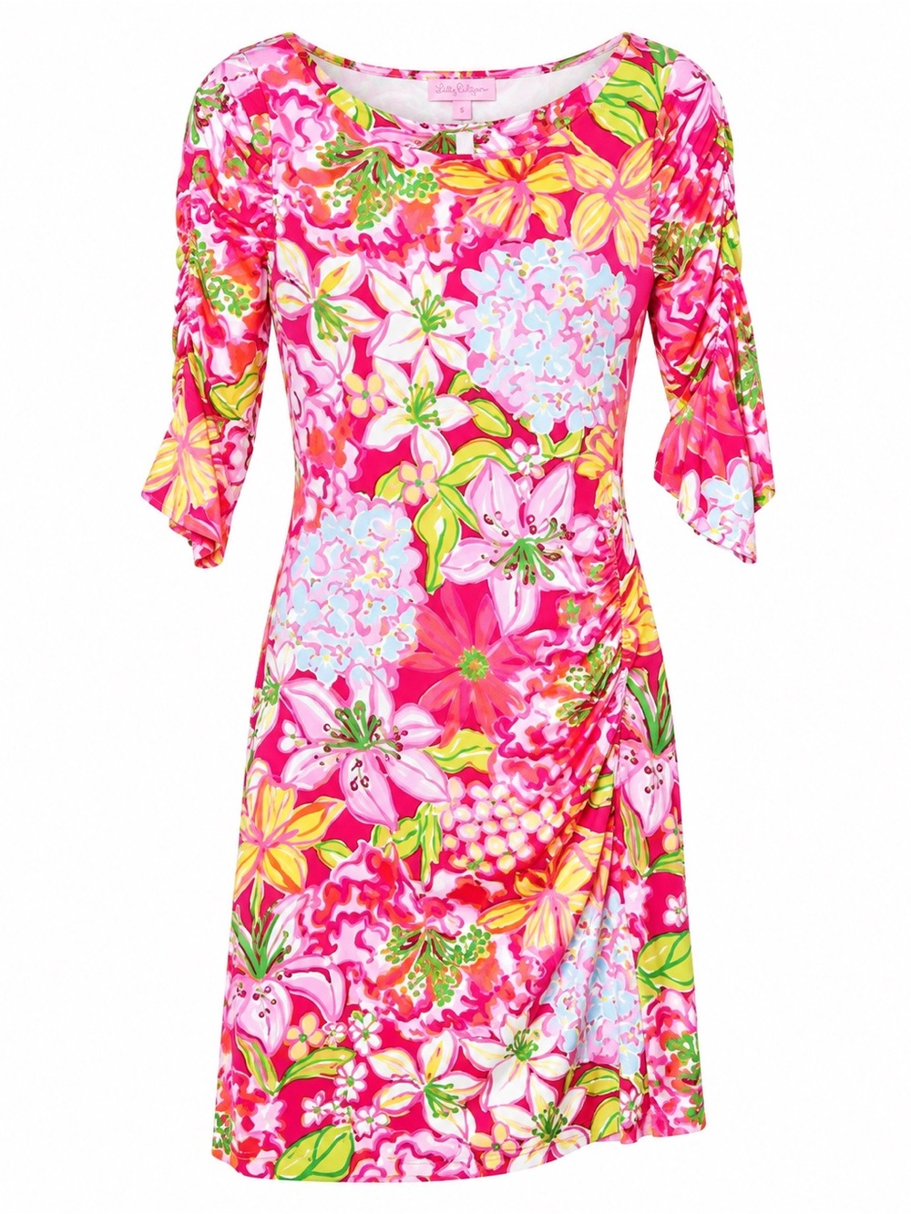 Lilly Pulitzer Jeanie Dress Azalea Pink Floral Mariposa Print size medium